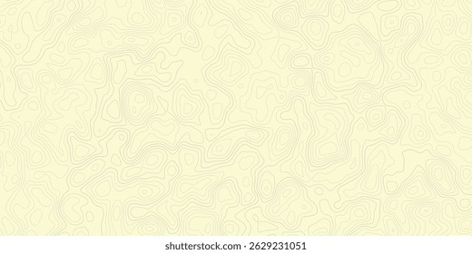 Projeto moderno da linha de contorno do mapa topográfico abstrato com fundo branco com design de padrão ondulado topográfico. 