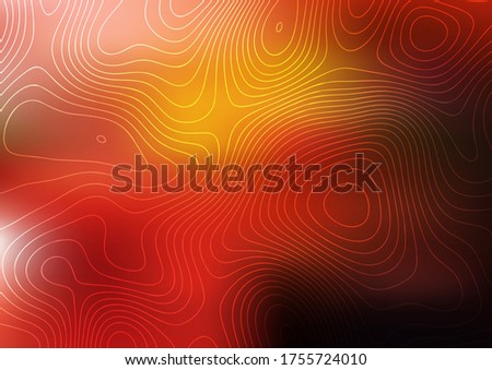 Abstract topography map design with a heat map overlay