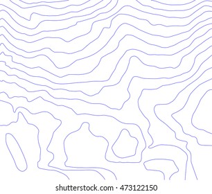 Abstract  topography map. Vector blueprint. Map background.