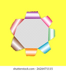 Fondo Abstractas de Plantilla de papel roto