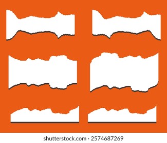 Abstract torn paper vector, Pieces of torn, Piece of torn paper vector illustration
