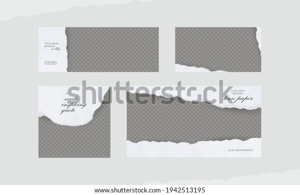 abstract torn ripe paper long vector banner\
template. minimal background with copy space for text. vector\
Facebook social media\
cover.