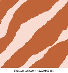 Abstract Torn Stripes Vector Seamless Pattern