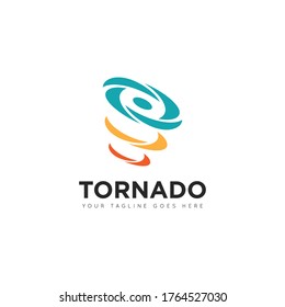 plantilla de diseño de logotipo de tornado abstracto y de ilustración de vectores de iconos