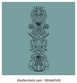 Abstract totem