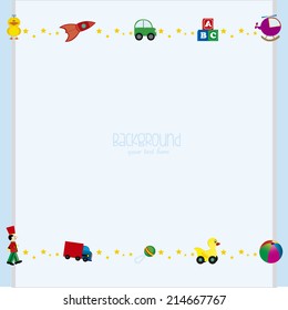 abstract toy background with some special objects