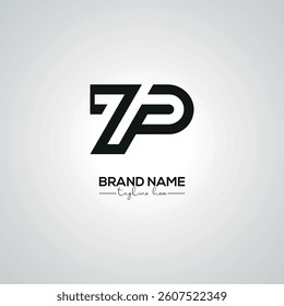Abstract TP PT Lettermark Logo Design for Corporate Branding.