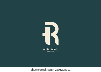 Abstract TR, RT Letters Logo Monogram icon.