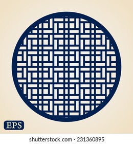 Abstract traditional chinese window pattern
