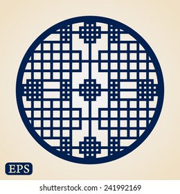 Abstract traditional chinese window pattern
