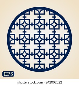 Abstract traditional chinese window pattern