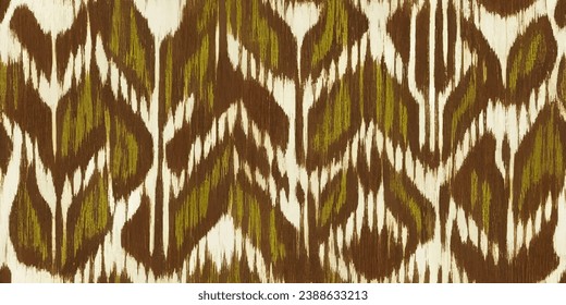 Abstract traditional folk antique graphic fabric line.Tribal embroidery stitch ikat repeat pattern. Ethnic Ikat tropical seamless pattern pastel tone. 