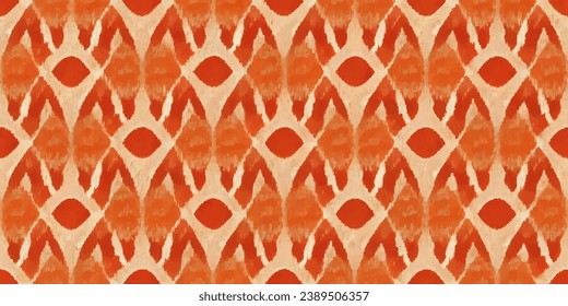 Abstract traditional folk antique graphic fabric line.Tribal embroidery stitch ikat repeat pattern. Ethnic Ikat tropical seamless pattern pastel tone. 
