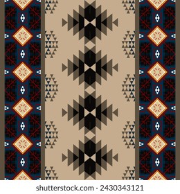 abstract Traditional geometric ethnic fabric pattern ornate elements with ethnic patterns design for textiles, rugs, clothing, sarong, scarf, batik, wrap, embroidery, print, curtain, carpet, wallpaper