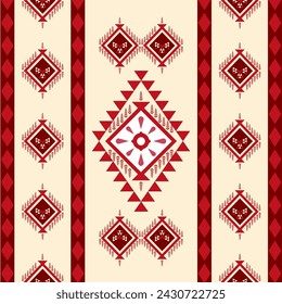 abstract Traditional geometric ethnic fabric pattern ornate elements with ethnic patterns design for textiles, rugs, clothing, sarong, scarf, batik, wrap, embroidery, print, curtain, carpet, wallpaper