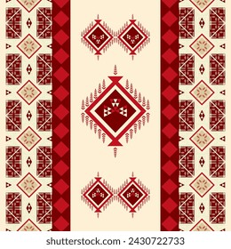abstract Traditional geometric ethnic fabric pattern ornate elements with ethnic patterns design for textiles, rugs, clothing, sarong, scarf, batik, wrap, embroidery, print, curtain, carpet, wallpaper