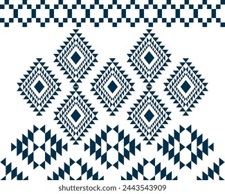 abstract Traditional geometric ethnic fabric pattern ornate elements with ethnic patterns design for textiles, rugs, clothing, sarong, scarf, batik, wrap, embroidery, print, curtain, carpet, wallpaper