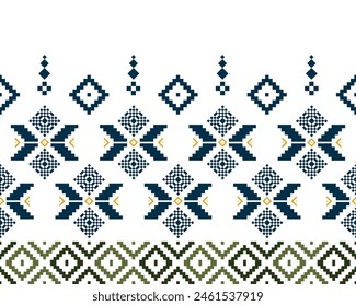 abstract Traditional geometric ethnic fabric pattern ornate elements with ethnic patterns design for textiles, rugs, clothing, sarong, scarf, batik, wrap, embroidery, print, curtain, carpet, wallpaper