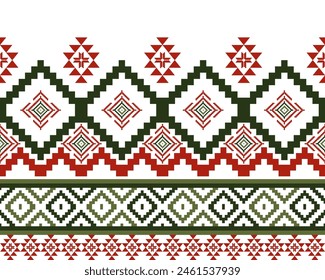 abstract Traditional geometric ethnic fabric pattern ornate elements with ethnic patterns design for textiles, rugs, clothing, sarong, scarf, batik, wrap, embroidery, print, curtain, carpet, wallpaper