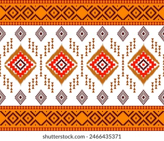 abstract Traditional geometric ethnic fabric pattern ornate elements with ethnic patterns design for textiles, rugs, clothing, sarong, scarf, batik, wrap, embroidery, print, curtain, carpet, wallpaper