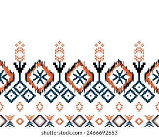 abstract Traditional geometric ethnic fabric pattern ornate elements with ethnic patterns design for textiles, rugs, clothing, sarong, scarf, batik, wrap, embroidery, print, curtain, carpet, wallpaper