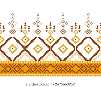 abstract Traditional geometric ethnic fabric pattern ornate elements with ethnic patterns design for textiles, rugs, clothing, sarong, scarf, batik, wrap, embroidery, print, curtain, carpet