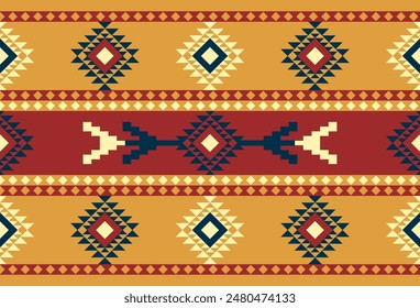 abstract Traditional geometric ethnic fabric pattern ornate elements with ethnic patterns design for textiles, rugs, clothing, sarong, scarf, batik, wrap, embroidery, print, curtain, carpet