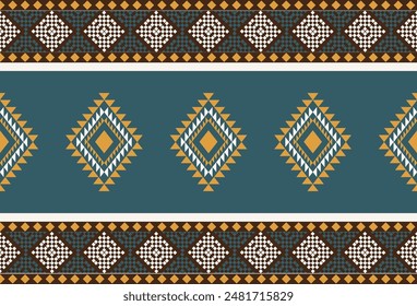 abstract Traditional geometric ethnic fabric pattern ornate elements with ethnic patterns design for textiles, rugs, clothing, sarong, scarf, batik, wrap, embroidery, print, curtain, carpet