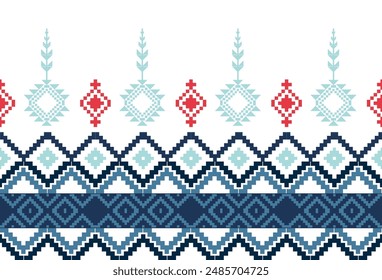 abstract Traditional geometric ethnic fabric pattern ornate elements with ethnic patterns design for textiles, rugs, clothing, sarong, scarf, batik, wrap, embroidery, print, curtain, carpet