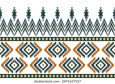 abstract Traditional geometric ethnic fabric pattern ornate elements with ethnic patterns design for textiles, rugs, clothing, sarong, scarf, batik, wrap, embroidery, print, curtain, carpet