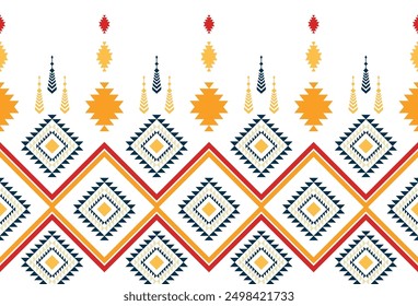 abstract Traditional geometric ethnic fabric pattern ornate elements with ethnic patterns design for textiles, rugs, clothing, sarong, scarf, batik, wrap, embroidery, print, curtain, carpe