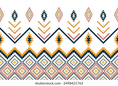 abstract Traditional geometric ethnic fabric pattern ornate elements with ethnic patterns design for textiles, rugs, clothing, sarong, scarf, batik, wrap, embroidery, print, curtain, carpe