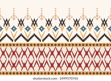 abstract Traditional geometric ethnic fabric pattern ornate elements with ethnic patterns design for textiles, rugs, clothing, sarong, scarf, batik, wrap, embroidery, print, curtain, carpe