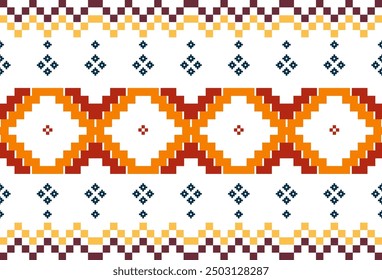 abstract Traditional geometric ethnic fabric pattern ornate elements with ethnic patterns design for textiles, rugs, clothing, sarong, scarf, batik, wrap, embroidery, print, curtain, carpe