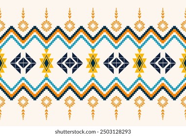 abstract Traditional geometric ethnic fabric pattern ornate elements with ethnic patterns design for textiles, rugs, clothing, sarong, scarf, batik, wrap, embroidery, print, curtain, carpe