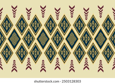 abstract Traditional geometric ethnic fabric pattern ornate elements with ethnic patterns design for textiles, rugs, clothing, sarong, scarf, batik, wrap, embroidery, print, curtain, carpe