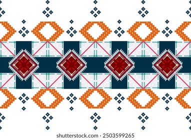 abstract Traditional geometric ethnic fabric pattern ornate elements with ethnic patterns design for textiles, rugs, clothing, sarong, scarf, batik, wrap, embroidery, print, curtain, carpe