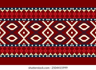 abstract Traditional geometric ethnic fabric pattern ornate elements with ethnic patterns design for textiles, rugs, clothing, sarong, scarf, batik, wrap, embroidery, print, curtain, carpe