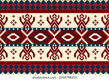 abstract Traditional geometric ethnic fabric pattern ornate elements with ethnic patterns design for textiles, rugs, clothing, sarong, scarf, batik, wrap, embroidery, print, curtain, carpe