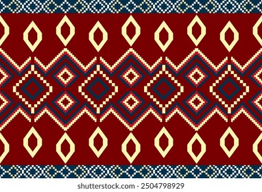 abstract Traditional geometric ethnic fabric pattern ornate elements with ethnic patterns design for textiles, rugs, clothing, sarong, scarf, batik, wrap, embroidery, print, curtain, carpe