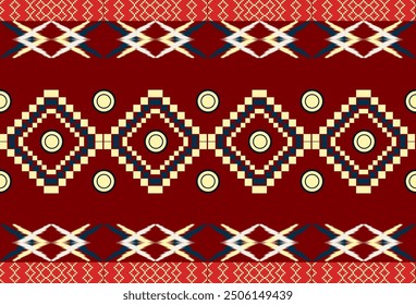 abstract Traditional geometric ethnic fabric pattern ornate elements with ethnic patterns design for textiles, rugs, clothing, sarong, scarf, batik, wrap, embroidery, print, curtain, carpe