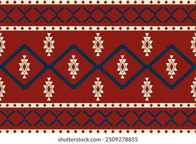 abstract Traditional geometric ethnic fabric pattern ornate elements with ethnic patterns design for textiles, rugs, clothing, sarong, scarf, batik, wrap, embroidery, print, curtain, carpe