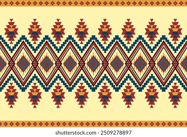 abstract Traditional geometric ethnic fabric pattern ornate elements with ethnic patterns design for textiles, rugs, clothing, sarong, scarf, batik, wrap, embroidery, print, curtain, carpe