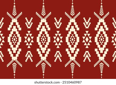 abstract Traditional geometric ethnic fabric pattern ornate elements with ethnic patterns design for textiles, rugs, clothing, sarong, scarf, batik, wrap, embroidery, print, curtain, carpe