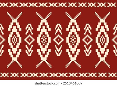 abstract Traditional geometric ethnic fabric pattern ornate elements with ethnic patterns design for textiles, rugs, clothing, sarong, scarf, batik, wrap, embroidery, print, curtain, carpe