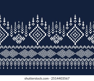 abstract Traditional geometric ethnic fabric pattern ornate elements with ethnic patterns design for textiles, rugs, clothing, sarong, scarf, batik, wrap, embroidery, print, curtain, carpe