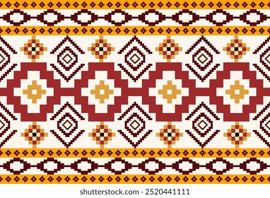 abstract Traditional geometric ethnic fabric pattern ornate elements with ethnic patterns design for textiles, rugs, clothing, sarong, scarf, batik, wrap, embroidery, print, curtain, carpe