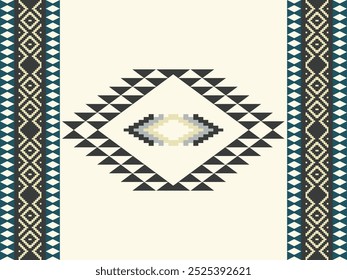 abstract Traditional geometric ethnic fabric pattern ornate elements with ethnic patterns design for textiles, rugs, clothing, sarong, scarf, batik, wrap, embroidery, print, curtain, carpe