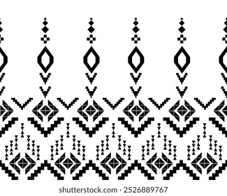 abstract Traditional geometric ethnic fabric pattern ornate elements with ethnic patterns design for textiles, rugs, clothing, sarong, scarf, batik, wrap, embroidery, print, curtain, carpe