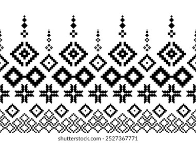 abstract Traditional geometric ethnic fabric pattern ornate elements with ethnic patterns design for textiles, rugs, clothing, sarong, scarf, batik, wrap, embroidery, print, curtain, carpe